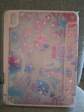 Ipad 11 Pink Pastel Floral & Rainbow Tablet Case 11in